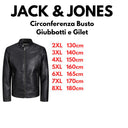 Jack & Jones bomber ecopelle taglie forti uomo colore nero 12230055