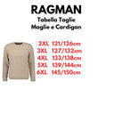 Ragman maglione misto lana taglie forti uomo colore sabbia 9401880/081