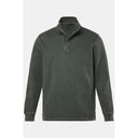 JP 1880 felpa 100% cotone mezza zip taglie forti uomo colore verde 846117