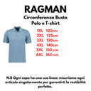 Ragman polo mezza manica taglie forti uomo colore celeste 540391/320