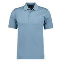 Ragman polo mezza manica taglie forti uomo colore celeste 540391/320