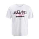 Jack & Jones maglia mezza manica taglie forti uomo colore bianco 12289691