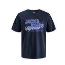 Jack & Jones maglia mezza manica taglie forti uomo colore blu 12289691
