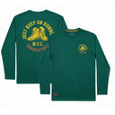 Redfield maglia girocollo manica lunga taglie forti uomo colore verde RF-22613202-LS-855