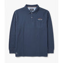 Redfield polo manica lunga taglie forti uomo colore blu RF-22612102-LS-547