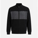 JP 1880 cardigan zip intera taglie forti uomo colore nero 852936/100