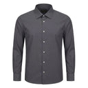 Fabio Rossi camicia manica lunga cotone  taglie forti uomo colore grigio antracite fr205/780