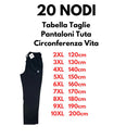 20 Nodi pantalone tuta cotone garzato taglie forti uomo colore nero Grecale