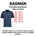 Ragman polo mezza manica taglie forti uomo colore avio 540391/778