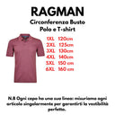 Ragman polo mezza manica taglie forti uomo colore prugna 540391/683