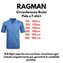 Ragman polo mezza manica taglie forti uomo colore azzurro 540391/702
