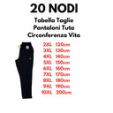 20 Nodi pantalone tuta maglina di cotone taglie forti uomo colore nero Libeccio