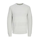 Jack & Jones maglione girocollo taglie forti uomo colore grigio chiaro 12265747