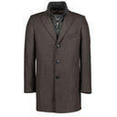 S4 cappotto misto lana taglie forti uomo colore moro 74381/0510