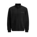 Jack & Jones felpa zip intera  taglie forti uomo colore nero 12284176