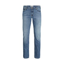 Jack & Jones jeans elasticizzato taglie forti uomo colore blu denim chiaro Mike 12284622