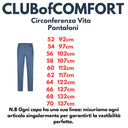 Club of Comfort pantalone tasca alla francese taglie forti uomo colore blu Garvey 8108/43