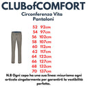 Club of Comfort pantalone tasca alla francese taglie forti uomo colore grigio Garvey 6701/3