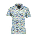 Ragman camicia mezza manica taglie forti uomo colore bianco fantasia 5437299/964