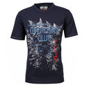 Montecarlo maglia scollo V  mezza manica taglie forti uomo colore blu scuro 44091/750