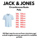 Jack & Jones polo mezza manica taglie forti uomo colore azzurro 12297145