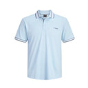 Jack & Jones polo mezza manica taglie forti uomo colore azzurro 12297145