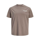 Jack & Jones maglia mezza manica taglie forti uomo colore fango 12302519