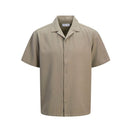 Jack & Jones camicia mezza manica in cotone taglie forti uomo colore verde 12295601