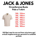 Jack & Jones polo mezza manica taglie forti uomo colore beige 12297772