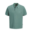Jack & Jones polo mezza manica taglie forti uomo colore verde 12297772