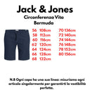 Jack & Jones bermuda cotone taglie forti uomo colore blu navy 12296690