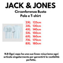 Jack & Jones maglia mezza manica taglie forti uomo colore azzurro 12297150
