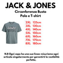 Jack & Jones maglia mezza manica taglie forti uomo colore grigio 12284905