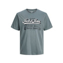 Jack & Jones maglia mezza manica taglie forti uomo colore grigio 12284905