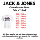Jack & Jones maglia mezza manica taglie forti uomo colore bianco 12284905