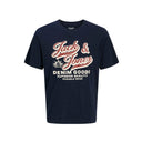 Jack & Jones maglia mezza manica taglie forti uomo colore blu scuro 12284905