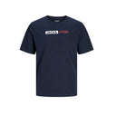 Jack & Jones maglia mezza manica taglie forti uomo colore blu 12243630