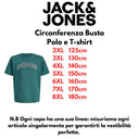 Jack & Jones maglia mezza manica taglie forti uomo colore petrolio 12258871