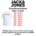 Jack & Jones maglia mezza manica taglie forti uomo colore bianco 12184987