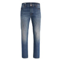 Jack & Jones jeans elasticizzato taglie forti uomo colore blu denim Mike 12301481