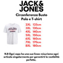 Jack & Jones maglia mezza manica taglie forti uomo colore bianco 12289691