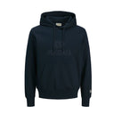 Jack & Jones felpa felpata con cappuccio taglie forti uomo colore blu scuro 12301372