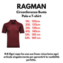 Ragman polo mezza manica taglie forti uomo colore bordeaux  540391/060