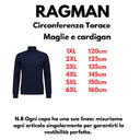 Ragman dolcevita in misto Cashmere taglie forti uomo colore blu scuro 742470/711