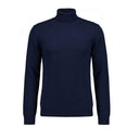 Ragman dolcevita in misto Cashmere taglie forti uomo colore blu scuro 742470/711