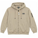 Redfield felpa cappuccio e zip intera garzato di cotone taglie forti uomo colore beige RF-22611401-889