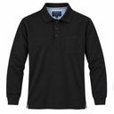 Redfield polo manica lunga taglie forti uomo colore Nero RF-NOS9206-15