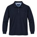 Redfield polo manica lunga taglie forti uomo colore blu navy RF-NOS9206-01