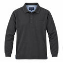 Redfield polo manica lunga taglie forti uomo colore grigio antracite RF-NOS9206-22