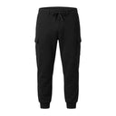JP 1880 pantalone tuta cargo con polsino tessuto interlock taglie forti uomo colore nero 849228